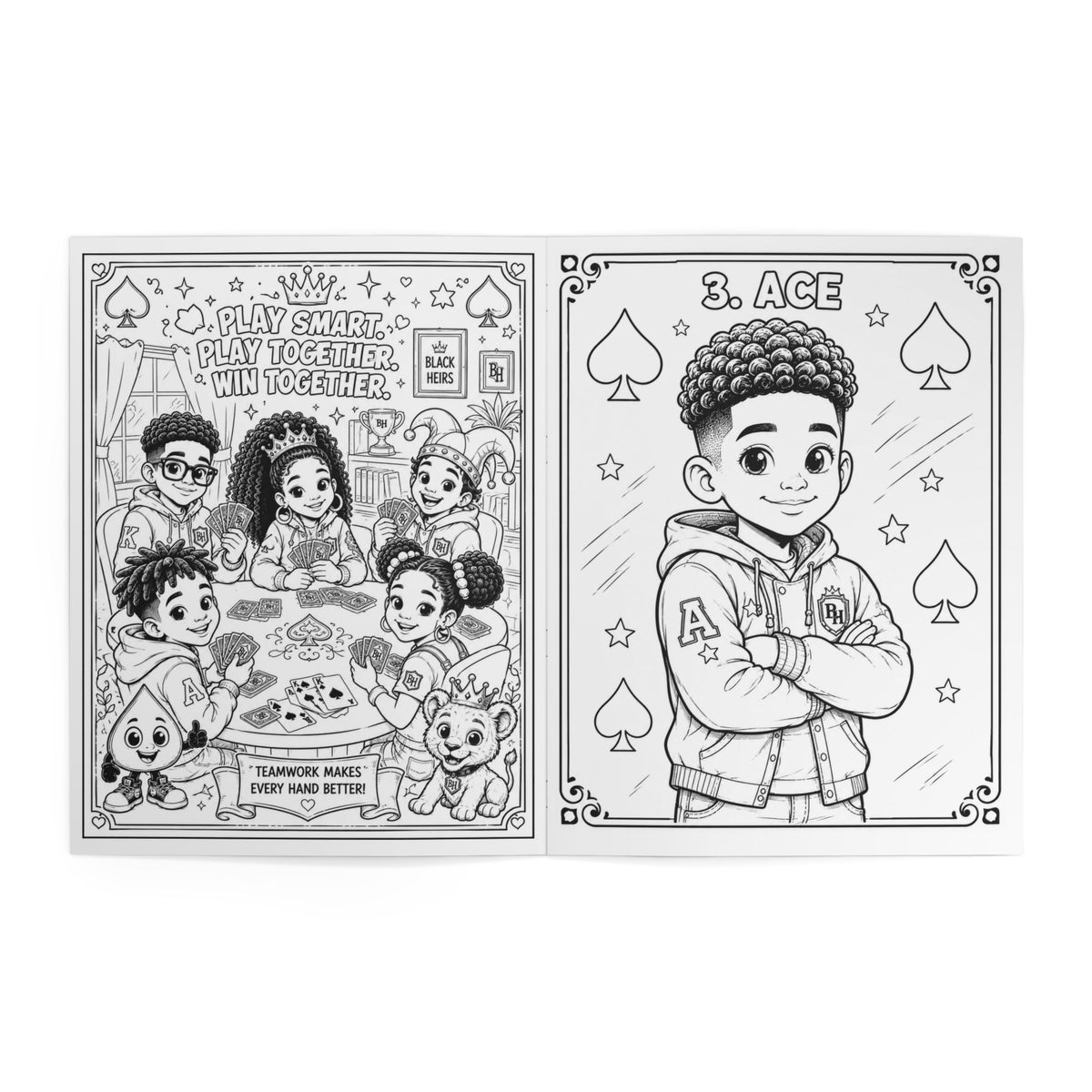 Black Heirs Royal Coloring Book (Volume I)