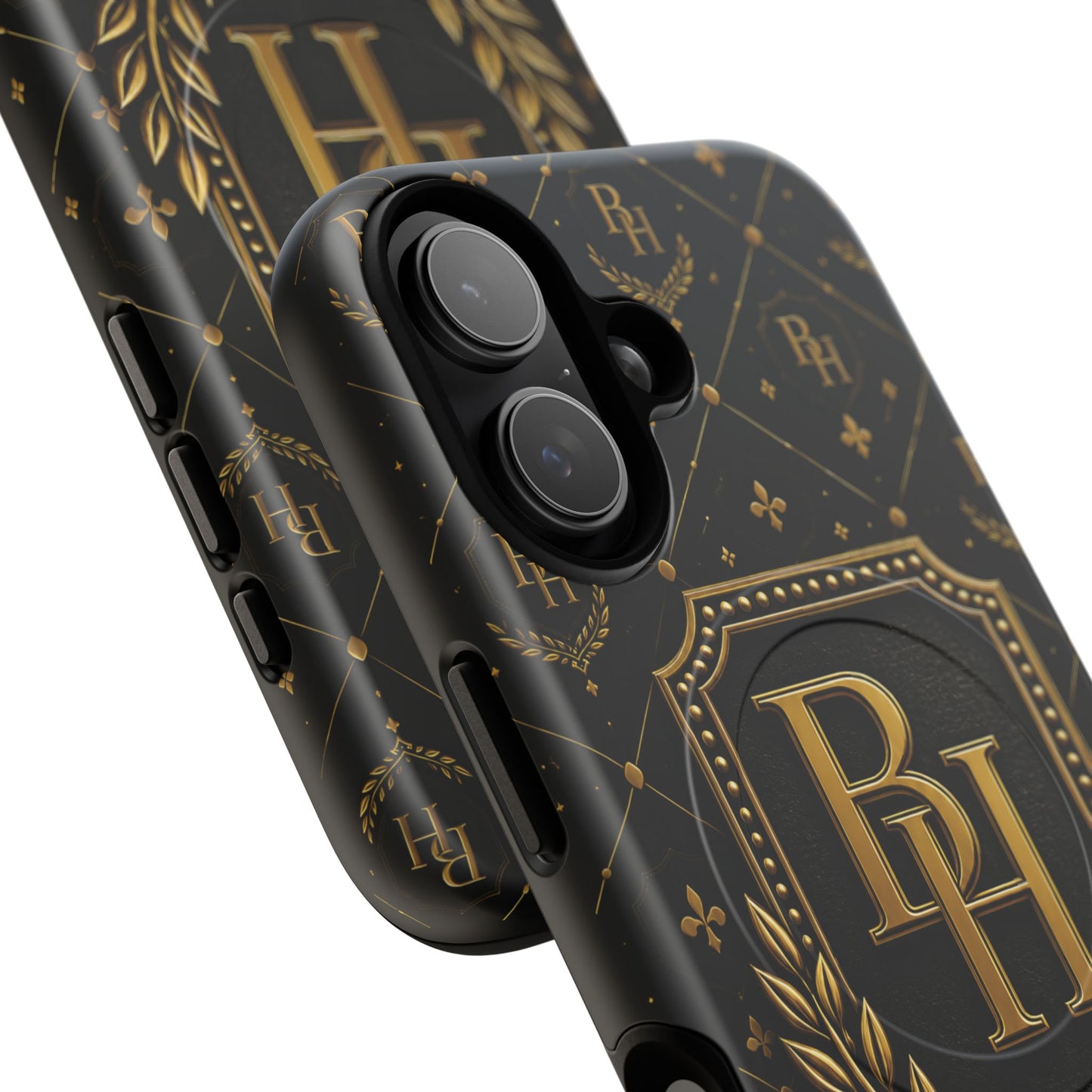 Luxury Monogram Tough Magnetic Phone Case — Gold RH Crest
