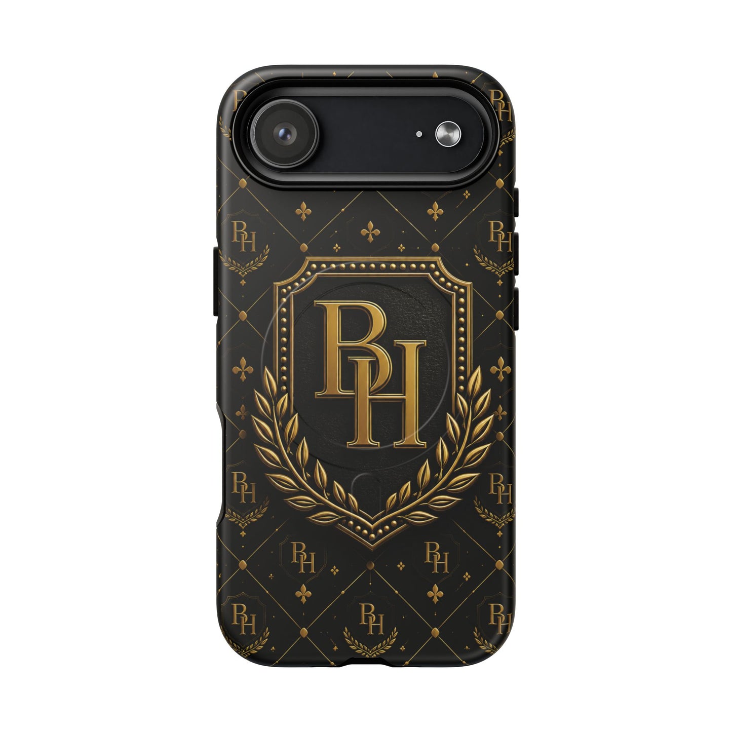 Luxury Monogram Tough Magnetic Phone Case — Gold RH Crest