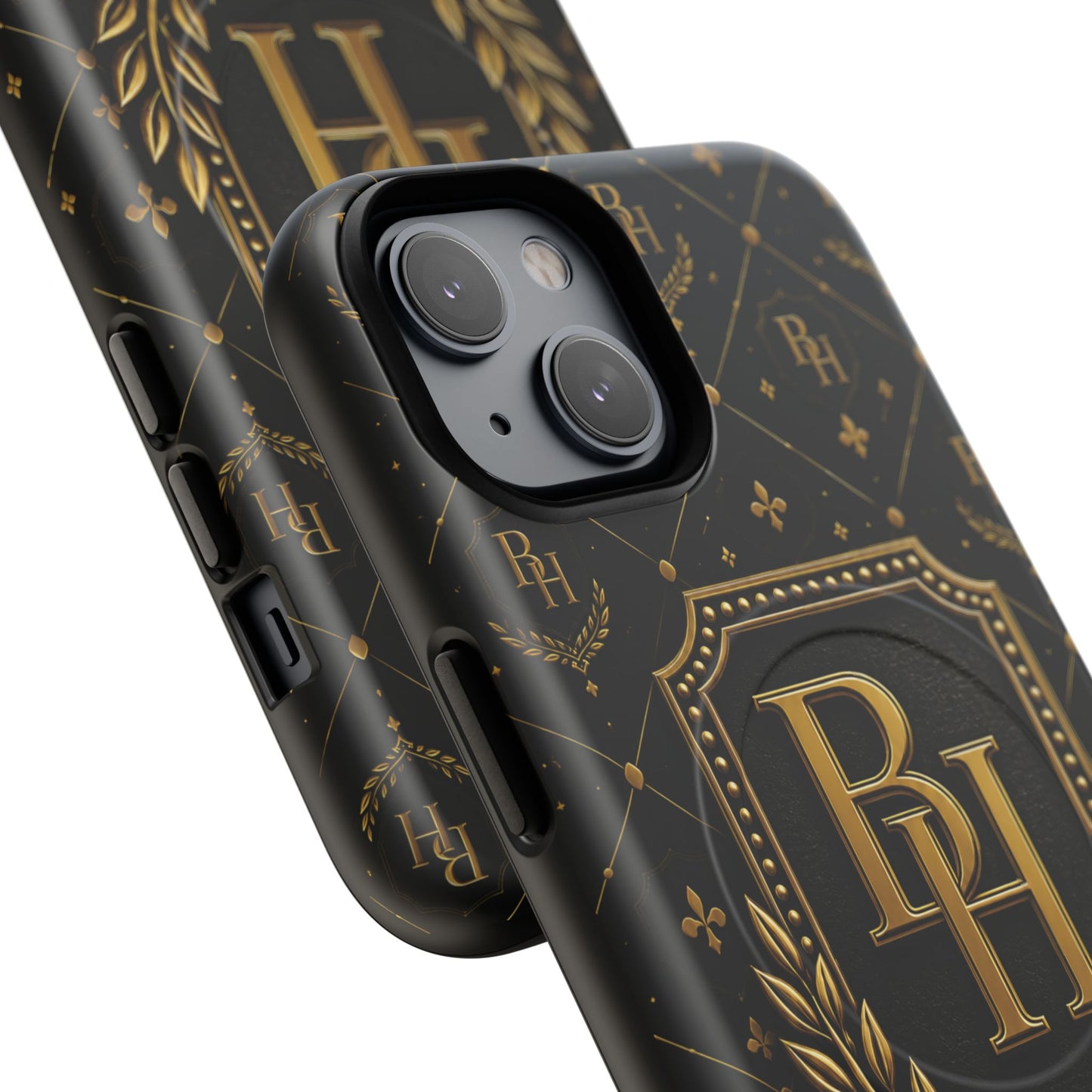 Luxury Monogram Tough Magnetic Phone Case — Gold RH Crest