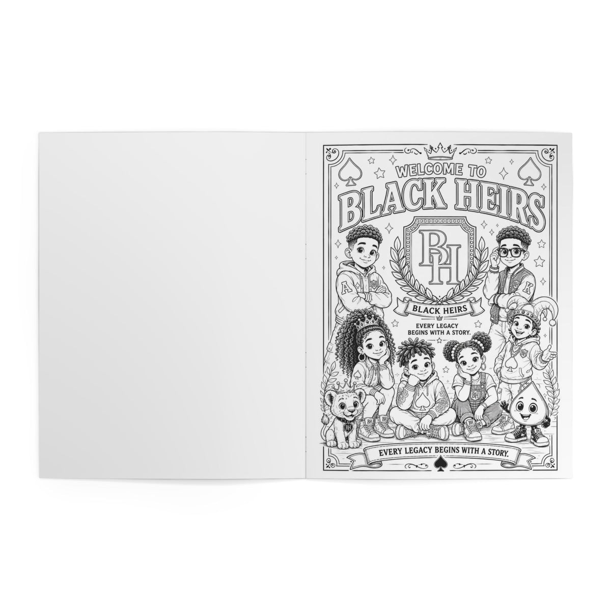 Black Heirs Royal Coloring Book (Volume I)