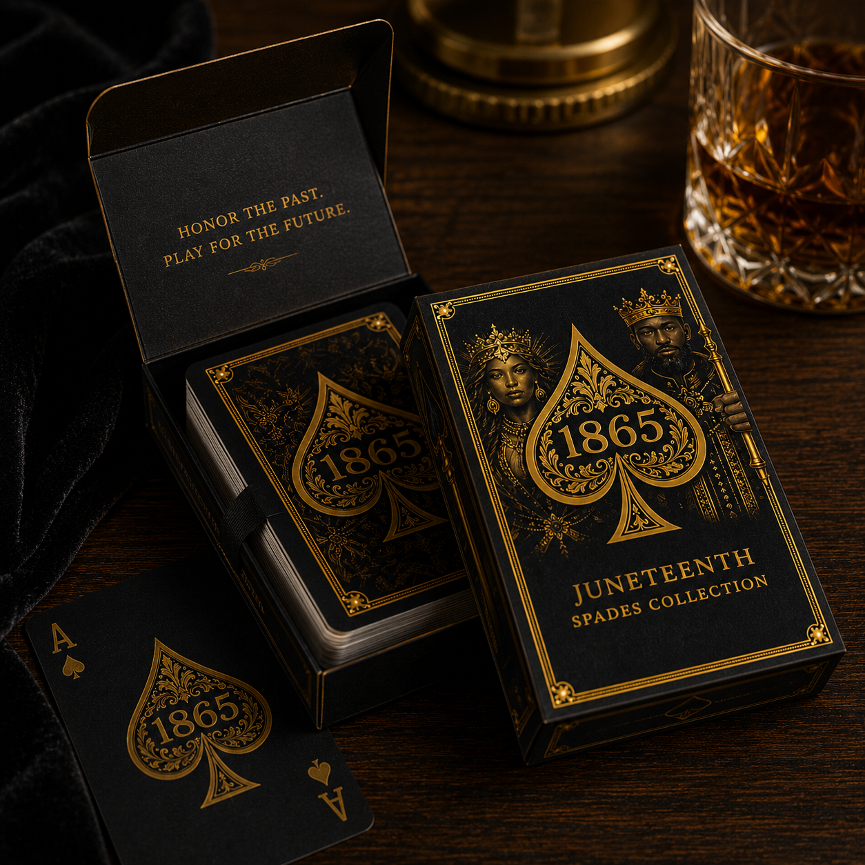 Black Heirs Juneteenth Spades Collection | Luxury Playing Cards