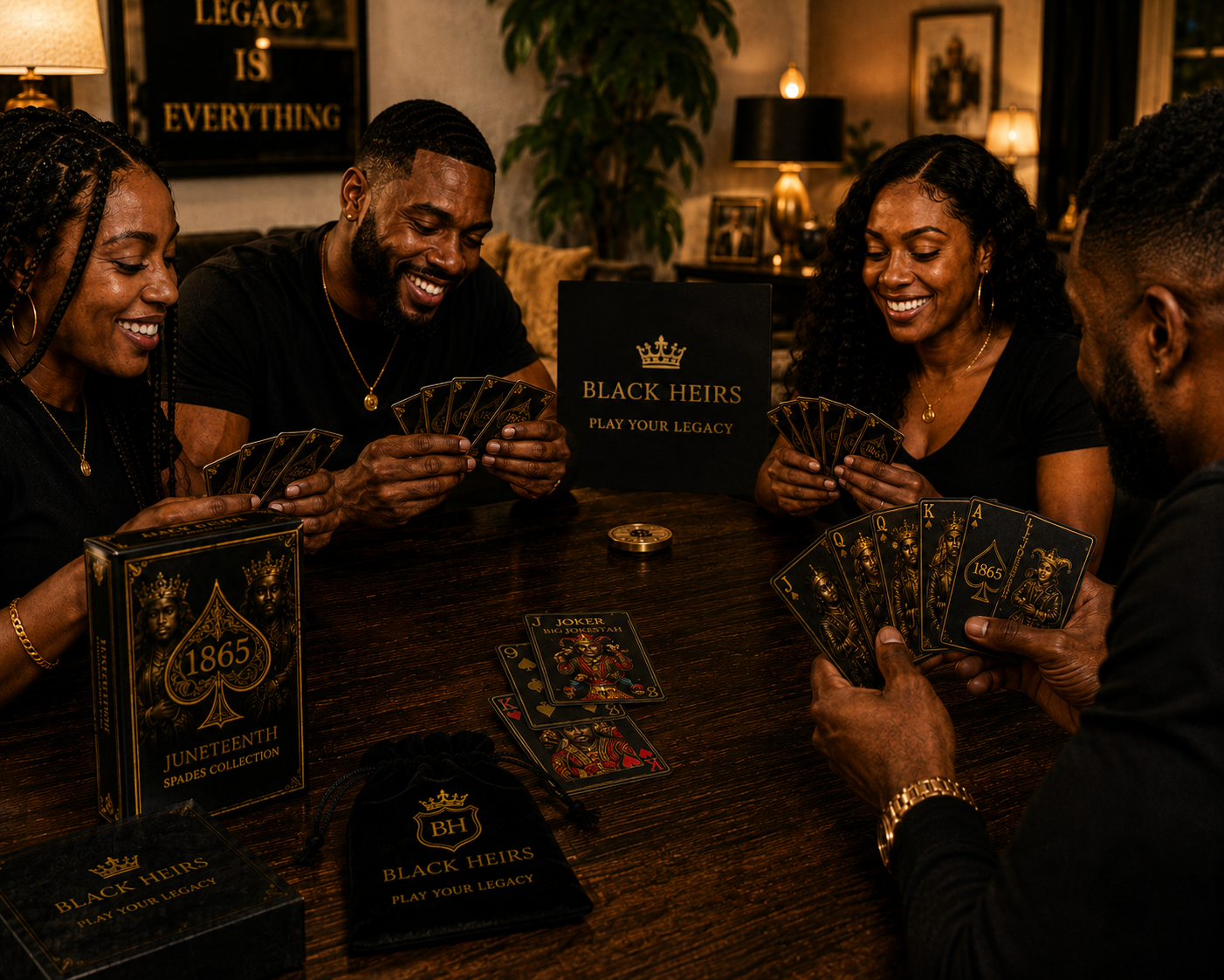 Black Heirs Juneteenth Spades Collection | Luxury Playing Cards